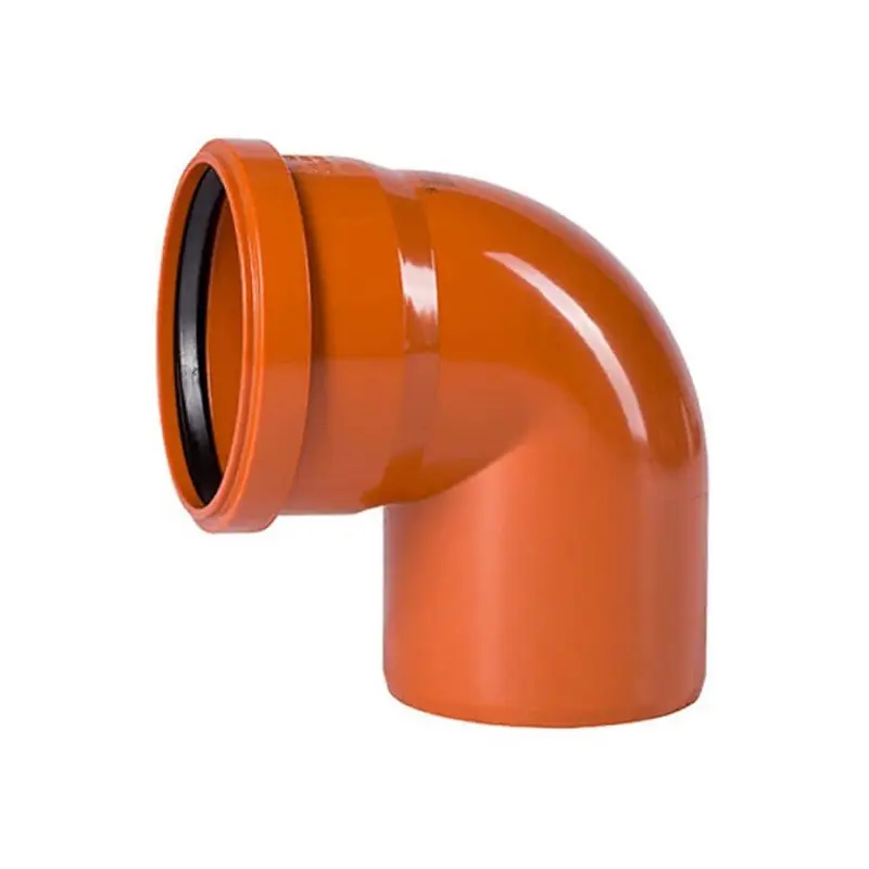 Vezi acum Cot PVC canalizare exterioara cu garnitura, 87 grd, diametru 110 mm - Cipcos Mar