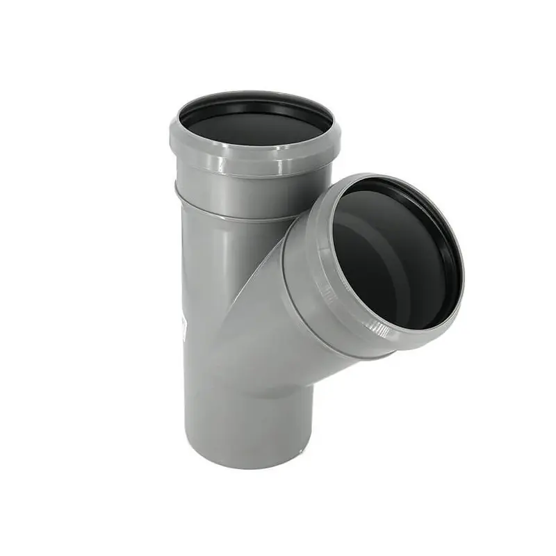 Disponibil imediat Ramificatie Valrom, PP, gri, 50 x 50 mm, 45 grade - Cipcos Mar