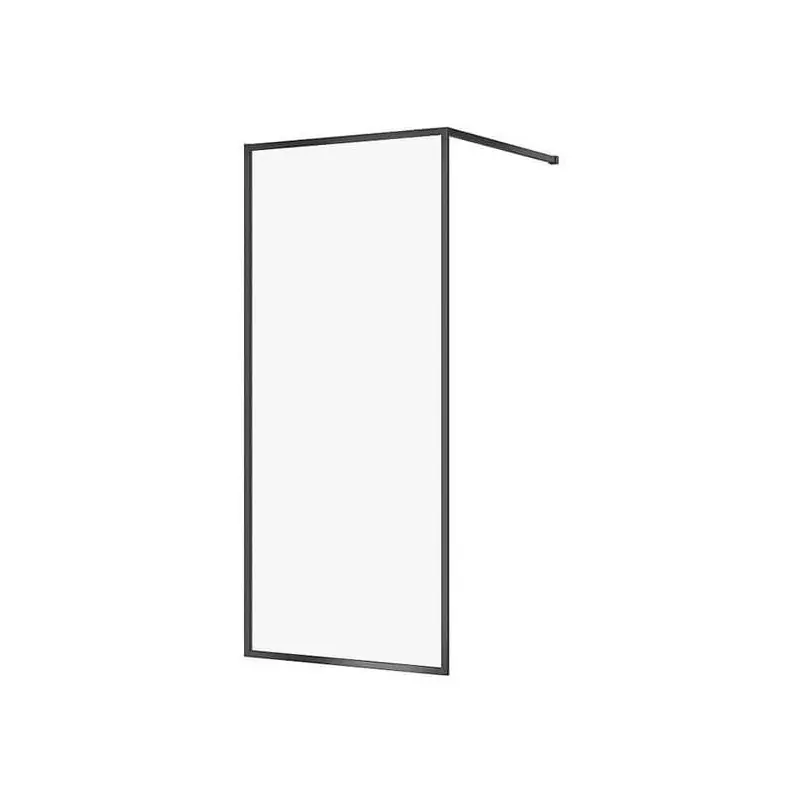 Reduceri Cabina dus, Larga, tip walk-in, negru, 90 x 200, sticla transparenta - Cipcos Mar