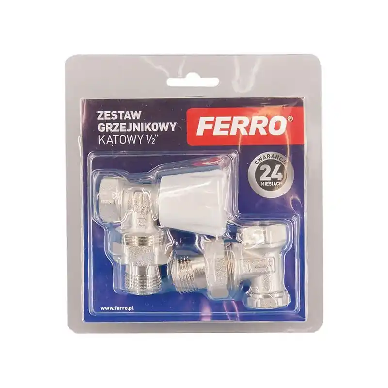 Reducere Set robineti radiator coltar tur / retur ZGB02, Ferro - Cipcos Mar