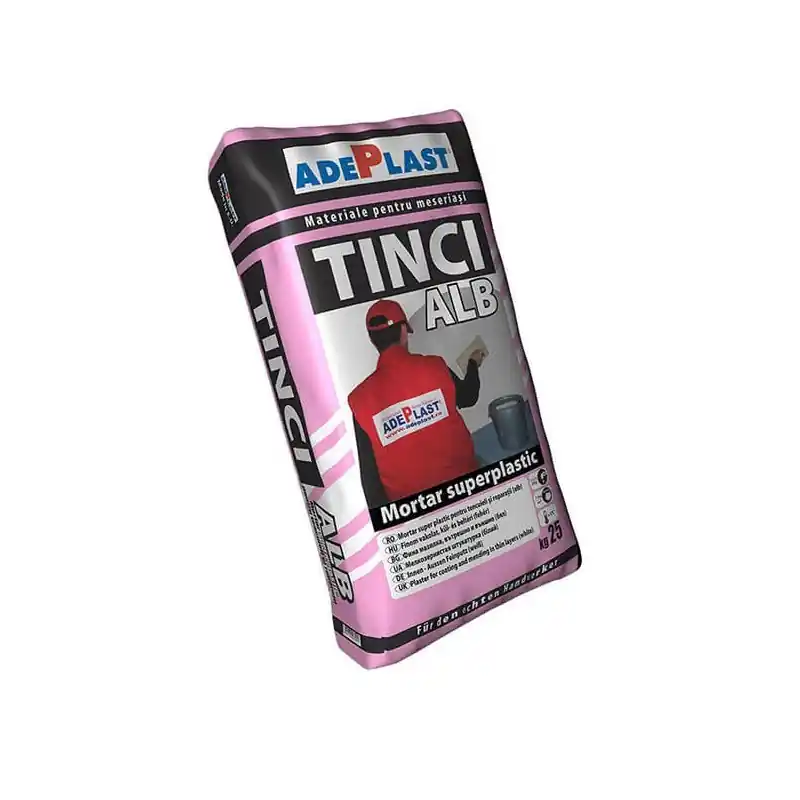 Reduceri Mortar super plastic pentru tencuieli și reparatii Tinci Adeplast alb sac 25kg - Cipcos Mar