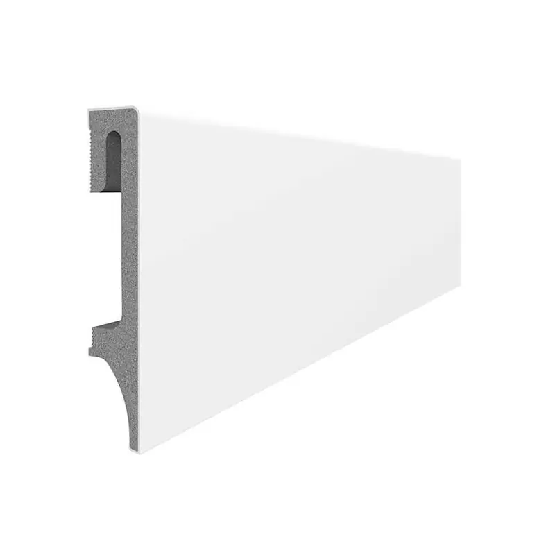 Expediere rapidă Plinta parchet din duropolimer Espumo ESP201, alb, 2400 x 80 x 16 mm, Vox - Cipcos Mar