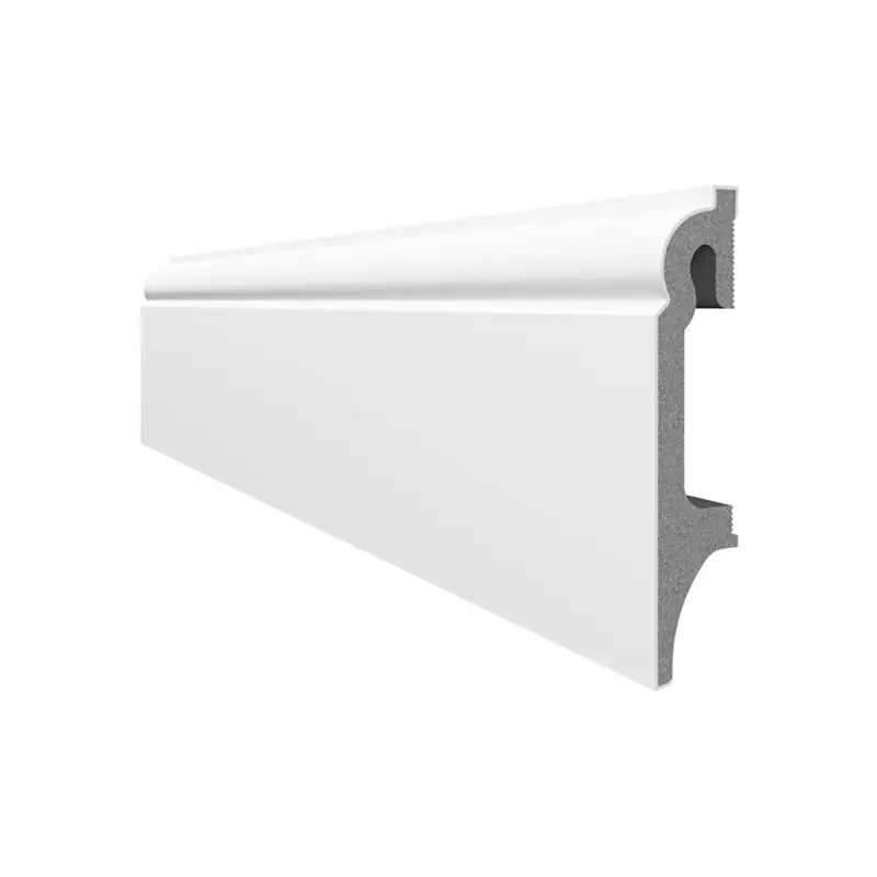 Plinta parchet din duropolimer Espumo ESP301, alb, 2400 x 80 x 16 mm, Vox - Cipcos Mar Lichidare de stoc
