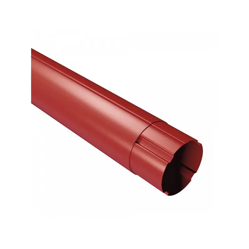 Ultima șansă Burlan scurgere , rosu inchis (RAL 3009), 3 m, D88 mm - Cipcos Mar