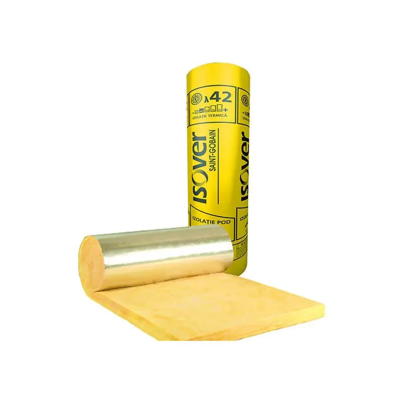 Ofertă exclusivă Vata minerala de sticla Domo Alu, 100 mm, Isover - Cipcos Mar