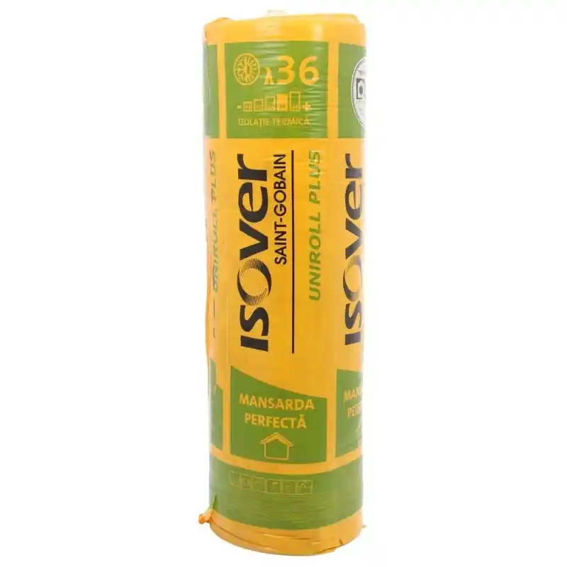 Vata minerala de sticla Isover Uniroll Plus 2 x 5000 x 1200 x 50 mm - Cipcos Mar Promoție