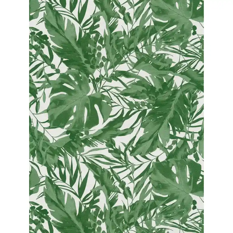 Tapet Decorativ Tropical Cosmo Living, 790634 Motive Frunze Alb și Verde, Rolă 10.05 m x 0.53 m Cel mai bun preț