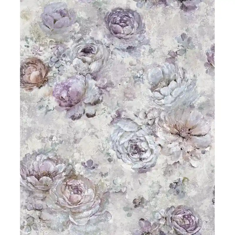 Tapet Vinilic Superlavabil cu Flori Vintage Multicolor, 36134 Colecția Melange, 10.05m x 1.06m Plată securizată