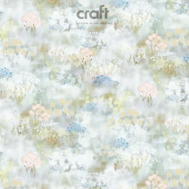 Comandă acum Fototapet Floral Pastel în Stil Acuarelă, Colecția Craft, 36650 Dimensiuni 3.30m x 2.70m