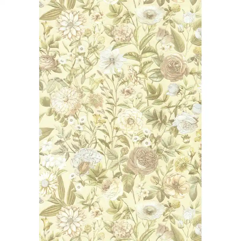 Reducere de preț Tapet Floral Elegant Crem/Bej, Silva Essence 21101, Dimensiune 10.05m x 0.53m