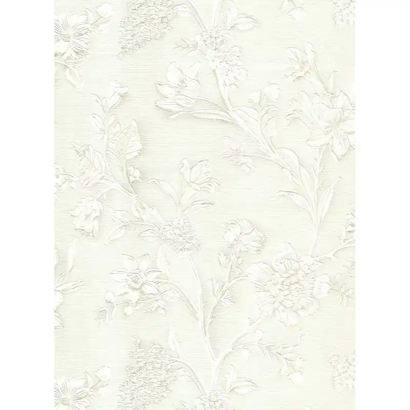 Discount Tapet Vintage cu Model Floral Clasic Silva Essence,21116 Gri/Argintiu, Rolă 10.05m x 0.53m