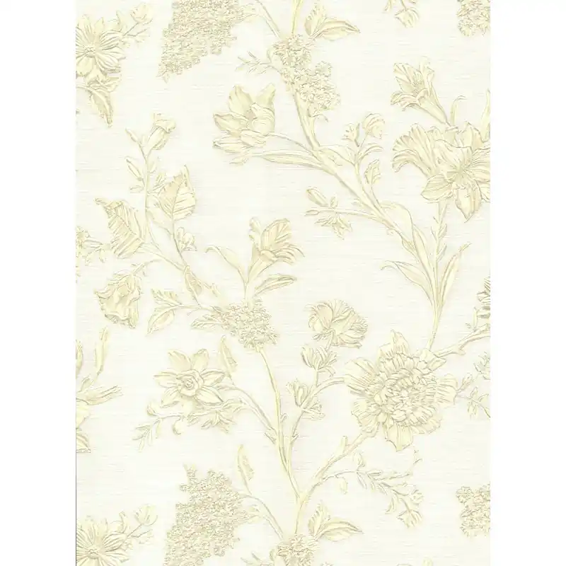 Tapet Vintage cu Model Floral Clasic Silva Essence,21117 Auriu/Crem, Rolă 10.05m x 0.53m Retur gratuit