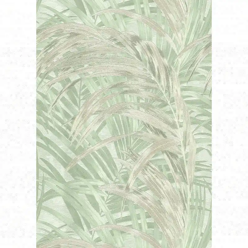 Tapet Frunze Tropicale Verde-Crem, Silva Essence 21139, Dimensiune 10.05m x 0.53m Livrare rapidă