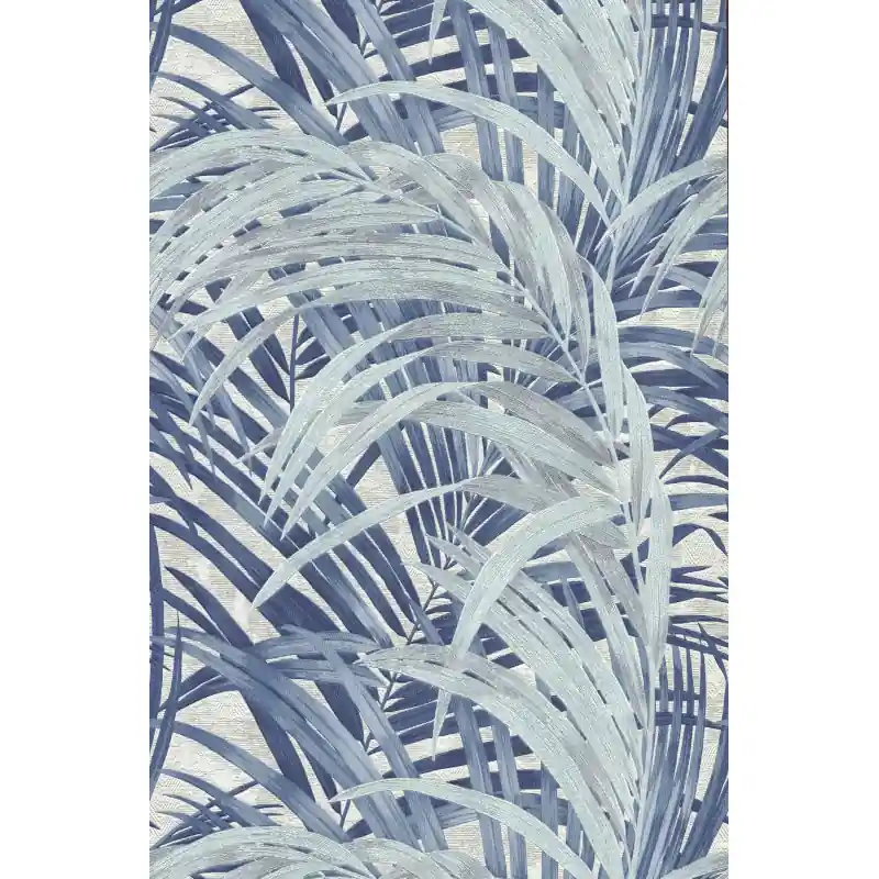 Tapet Frunze Tropicale Albastru-Argintiu, Silva Essence 21141, Dimensiune 10.05m x 0.53m Ofertă exclusivă