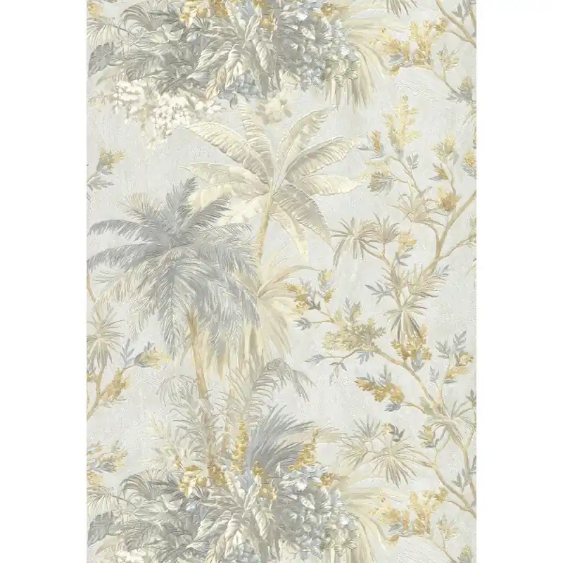 Ieftin Tapet Tropical Premium Silva Essence,21155 Model Palmieri și Plante Exotice,Gri 10.05m x 0.53m