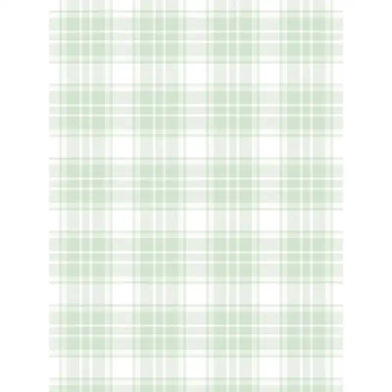 Tapet Copii Little Love 381222 – Model Carouri Clasice (Tartán), Verde și Alb, 10.05m x 0.53m Discount