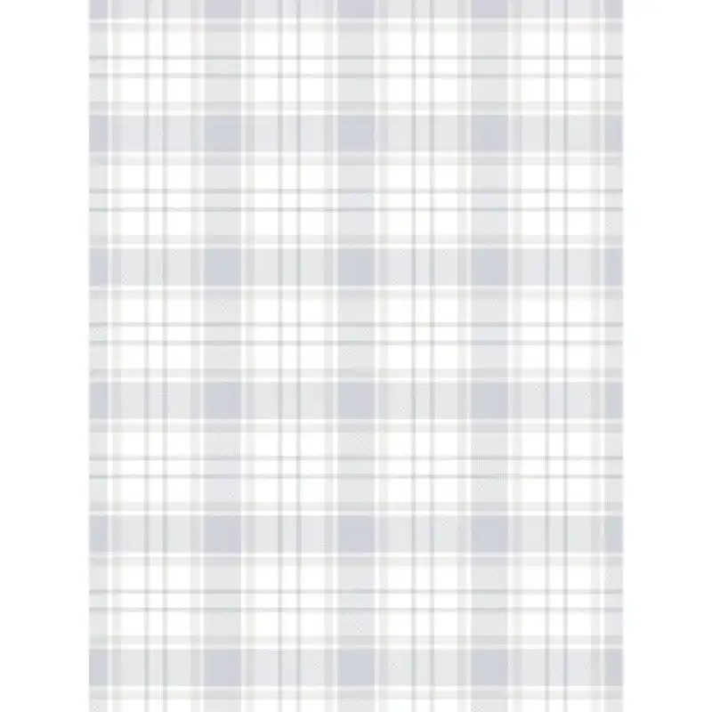 Tapet Copii Little Love 381221 – Model Carouri Clasice (Tartán), Gri și Alb, 10.05m x 0.53m Preferatul clienților