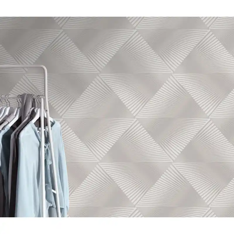 Tapet Erismann Spotlight 2 10404-37, Geometrie Liniară, Gri-Argintiu, Extralavabil, 10.05m x 0.53m Mai ieftin