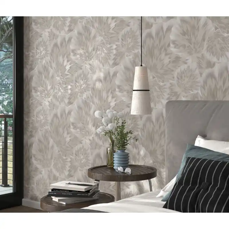 Plată sigură Tapet Erismann Spotlight 2 10402-37, Model Frunze Abstracte, Bej, Extralavabil, 10.05m x 0.53m