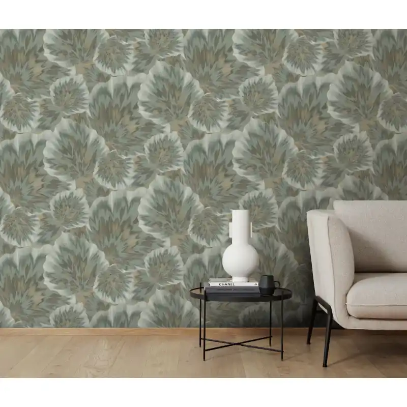 Tapet Erismann Spotlight 2 10402-24, Model Frunze Abstracte, Verde, Extralavabil, 10.05m x 0.53m Livrare expres
