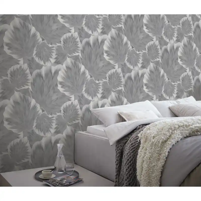 Cumpără online Tapet Erismann Spotlight 2 10402-10, Model Frunze Abstracte,Gri, Extralavabil, 10.05m x 0.53m