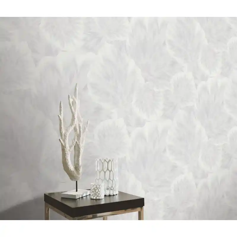 Ieftin Tapet Erismann Spotlight 2 10402-01, Model Frunze Abstracte, Argintiu-Gri, Extralavabil, 10.05m x 0.53m