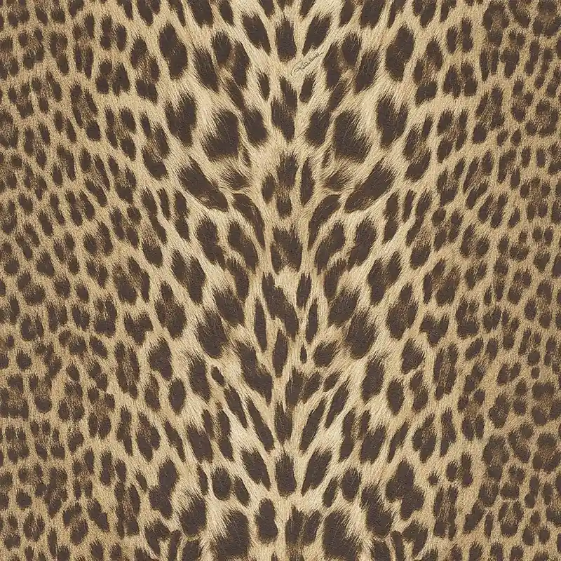 Reducere de preț apet Lux Roberto Cavalli 9 - RC21041 Animal Print Leopard Maro/Auriu, Vinil Lavabil, 10.05m x 1.06m
