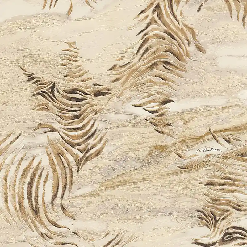 Doar azi Tapet Roberto Cavalli Home 9 - RC21014 Design Zebra Abstract Bej (10.05m x 1.06m)