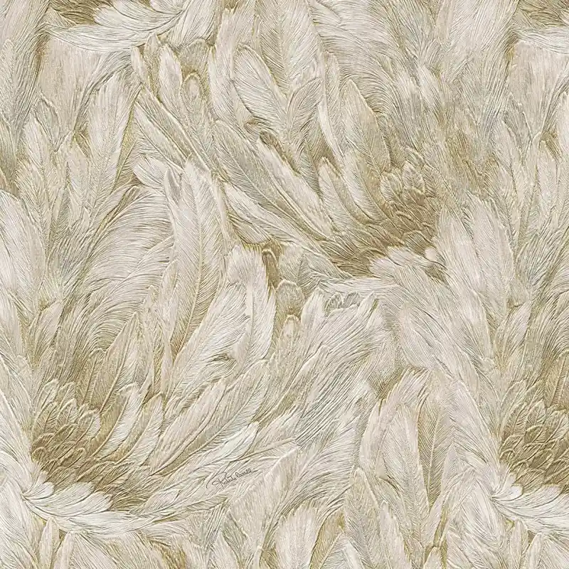 Tapet Roberto Cavalli Home 9 - RC21002 Textură Plume Bej (10.05m x 1.06m) Preț redus