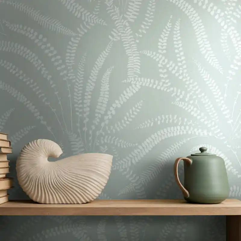 Livrare expres Tapet Modern Oriana Novamur,82505 Motiv Frunze Delicate, Verde, Vlies Lavabil, 10.05m x 0.53m
