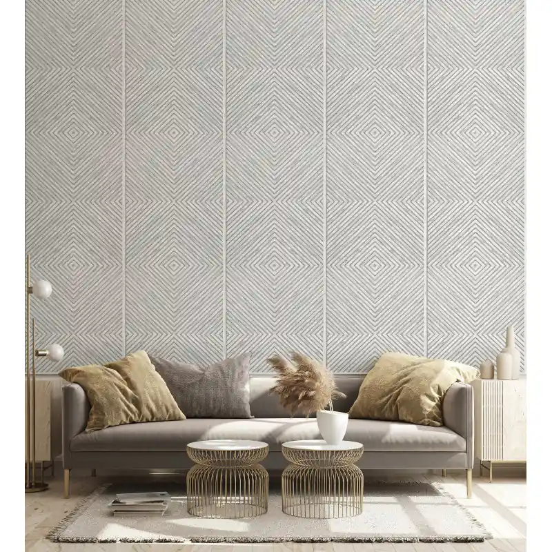 Bestseller Tapet Modern Naomi Novamur 89021, Design Geometric 3D Aspect Lemn, 10.05m x 0.53m