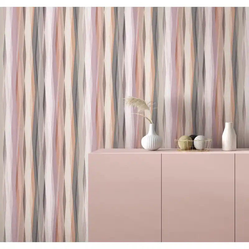 Tapet Modern Naomi Novamur 89007, Design Geometric Vertical Multicolor, 10.05m x 0.53m Retur ușor