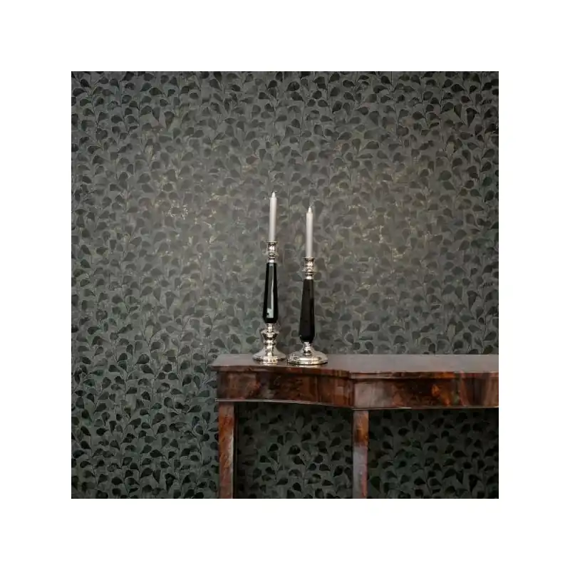 Tapet Modern Naomi Novamur 82503, Motive Vegetale Gri-Auriu, 10.05m x 0.53m Reduceri