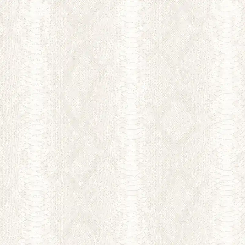 Ofertă de sezon Tapet de lux Philipp Plein - Z81033,Design Piele de Șarpe, Texturat,Bej/Alb, 0.70m x 10.05m
