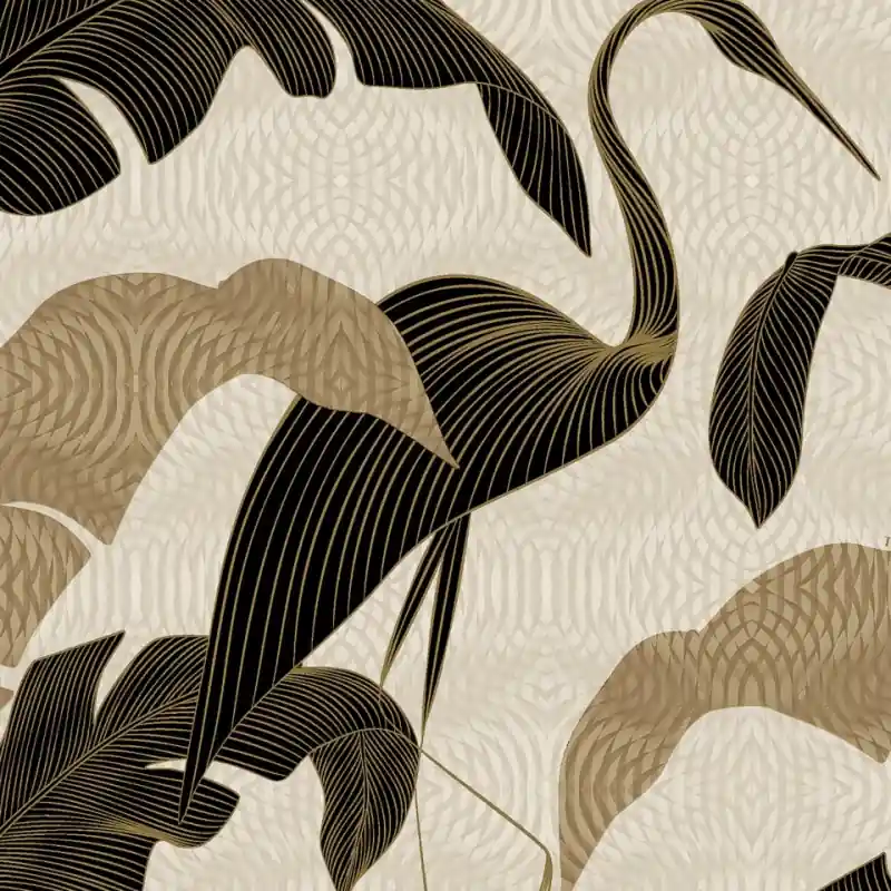 Tapet Panel Panoramic Trussardi 8 Z30372 - Golden Flamingo Luxury, 600x300 cm Calitate înaltă