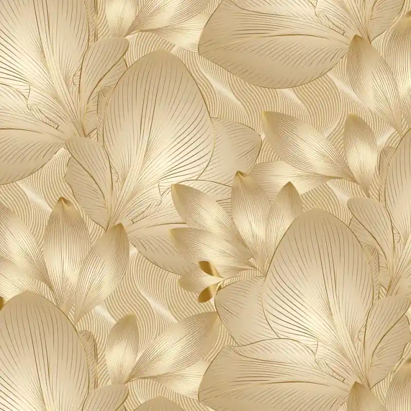 Tapet Tip Panel Trussardi 8, Model Z30366,-Frunze Tropicale Auri , 300 X 300cm Mai ieftin