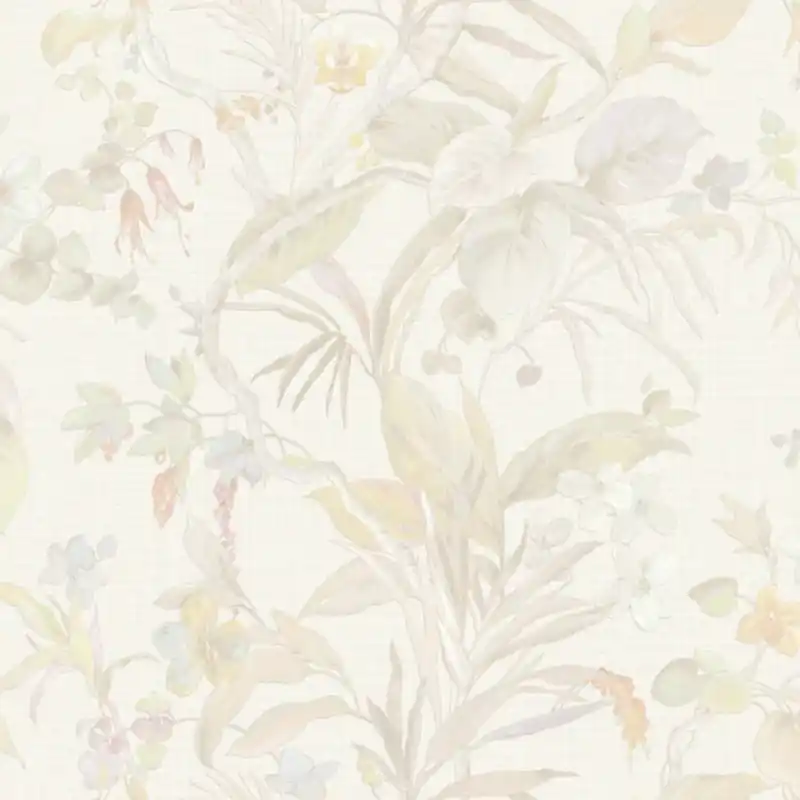 Tapet Trussardi Home 8 cod Z30335 – Model Floral Exotic în Culori Bej Alb, Vinil pe Vlies, 10m x 0.70m Ieftin