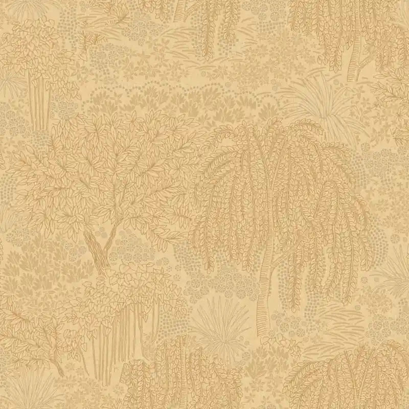 Ultima șansă Tapet Decoprint Allure AL26262 – Model Peisaj Botanic, Maro, Vinil pe Vlies, 10m x 0.53m