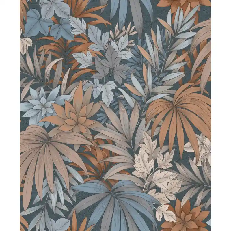 Promoție Tapet Decoprint Allure AL26241 – Model Tropical cu Frunze Exotice Multicolor, Vinil pe Vlies, 10m x 0.53m