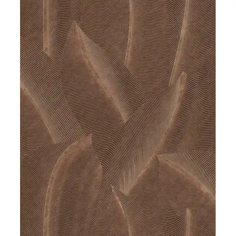 Reduceri Tapet Decoprint Allure AL26222 – Model Frunze Tropicale Bronz-Maro, Vinil pe Vlies, 10m x 0.53m