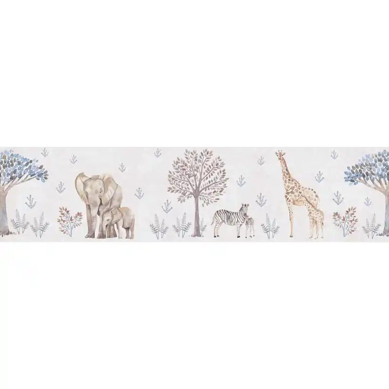 Tapet Copii ( Bordura ) Lilly & Luis 771771 – Model cu Padure si Animale în Nuanțe de Bej Gri Comandă acum