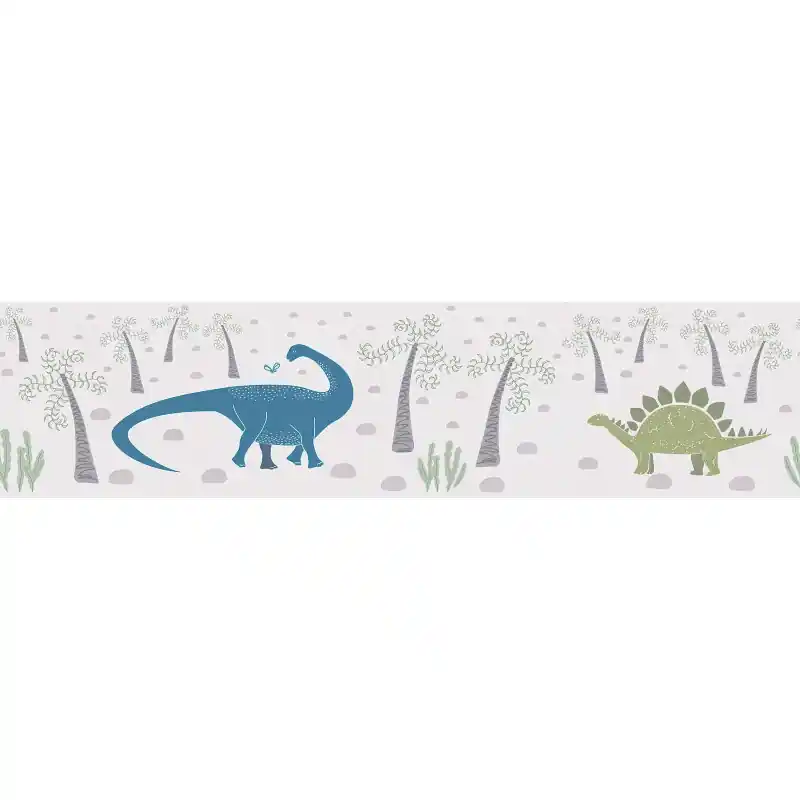 Comandă acum Tapet Copii ( Bordura ) Lilly & Luis 771411 – Model cu Dinozauri în Nuanțe de Verde Albastru
