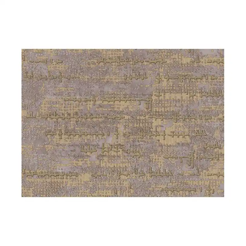 Reducere extra Tapet Zeno Tahiti – Textură Abstractă Industrială, Efect de Ciment și Țesătură, Gri Cupru 13367