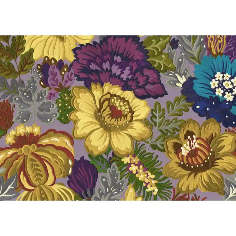 Tapet Zeno Tahiti – Model Floral Baroc cu Efect de Broderie, Multicolor 13362 Plată securizată