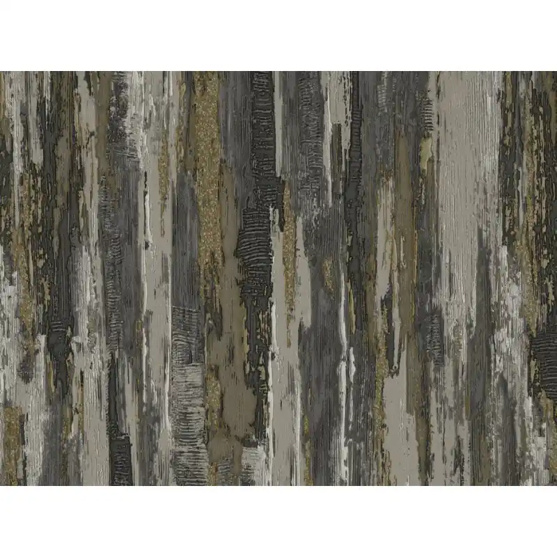 Premium Tapet Zeno Tahiti – Textură Abstractă cu Efect de Tencuială Venețiană, Negru și Gri 13355
