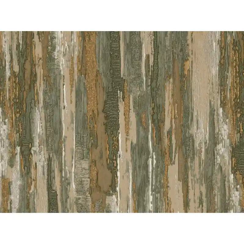 Ofertă exclusivă Tapet Zeno Tahiti – Textură Abstractă cu Efect de Tencuială Venețiană, Maro si Verde 13354
