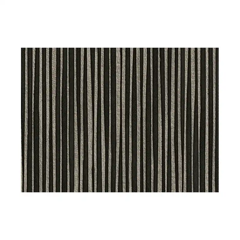 Premium Tapet Zeno Tahiti – Dungi Verticale Minimaliste, Textură de In Negru Argintiu 13342