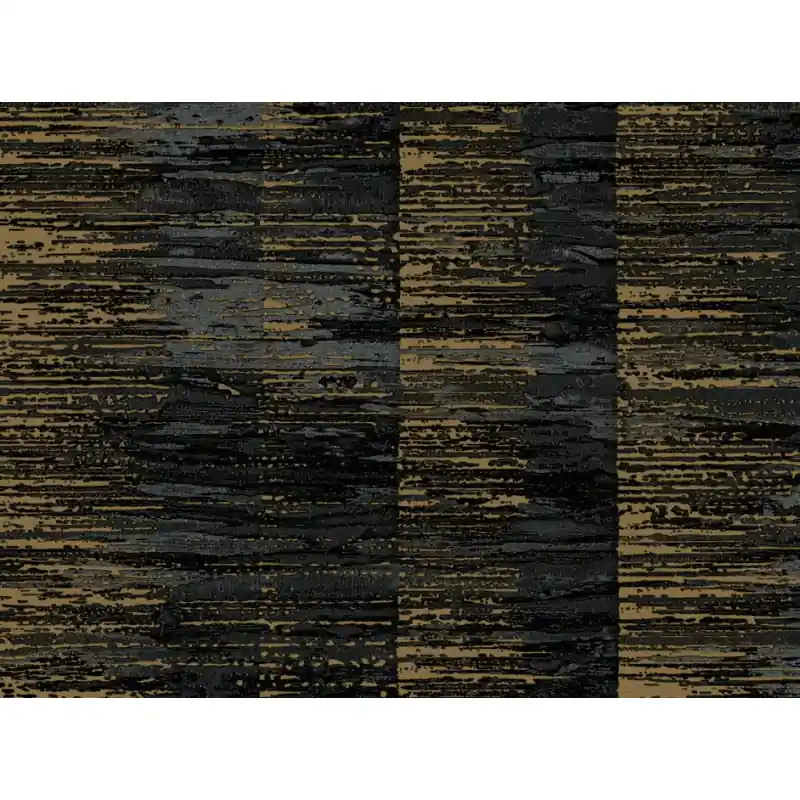 Chilipir Tapet Zeno Tahiti – Design Abstract Industrial, Textură Brută Negru și Auriu Antichizat 13323