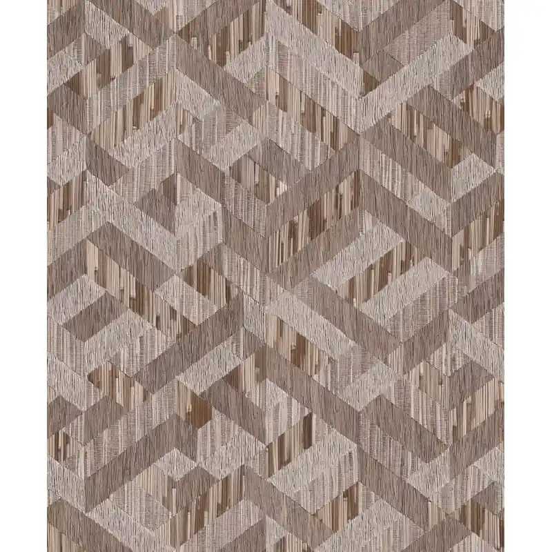 Tapet Marburg 35791 Boho, Geometrie Gri Maro, Textură Paie, 10.05m x 0.53m Vezi acum
