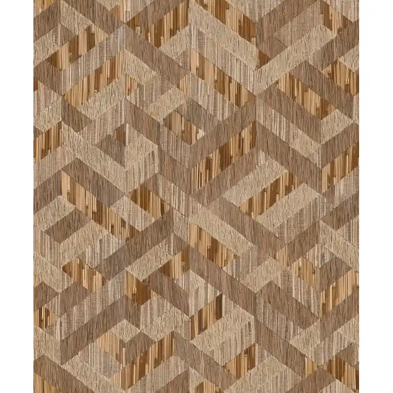 Vezi acum Tapet Marburg 35790 Boho, Geometrie Gri Maro, Textură Paie, 10.05m x 0.53m